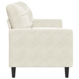 Canapé à 3 places Crème 180 cm Velours