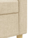 Ensemble de canapés 3 pcs crème tissu