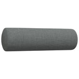 Ensemble de canapés 3 pcs coussins décoratifs gris foncé tissu