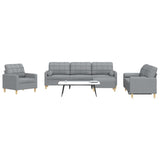 Ensemble de canapés 4 pcs repose-pied et coussins décoratifs