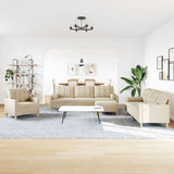 Ensemble de canapés 4 pcs repose-pied et coussins décoratifs