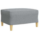 Ensemble de canapés 3 pcs repose-pied et coussins décoratifs