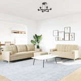 Ensemble de canapés 3 pcs repose-pied et coussins décoratifs