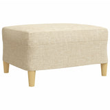 Ensemble de canapés 3 pcs repose-pied et coussins décoratifs