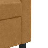 Ensemble de canapés 3 pcs avec coussins Marron Velours