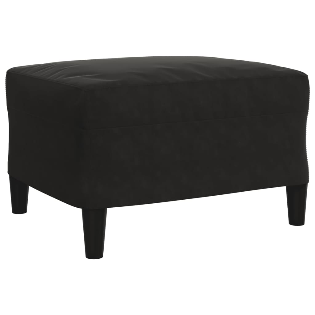 Ensemble de canapés 4pcs et coussins et traversins noir velours