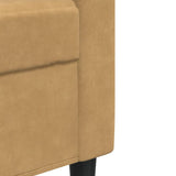 Ensemble de canapés 2 pcs avec coussins Marron Velours