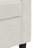 Ensemble de canapés 2 pcs avec coussins Crème Velours