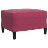 Ensemble de canapés 3 pcs avec coussins et traversins velours