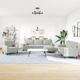 Ensemble de canapés 4 pcs et coussins et traversins velours