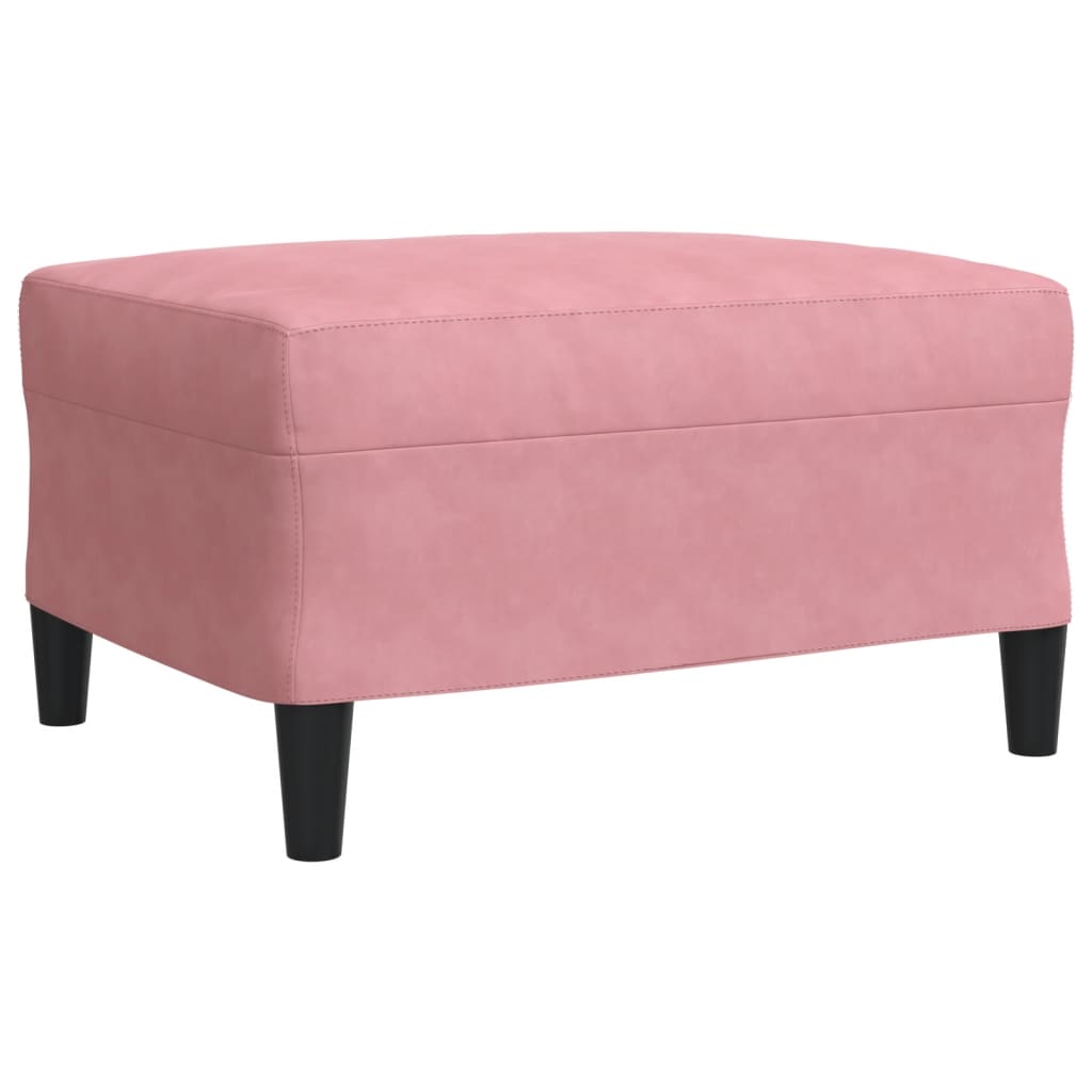 Ensemble de canapés 4pcs et coussins et traversins rose velours