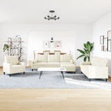 Ensemble de canapés 4 pcs avec coussins et traversins velours