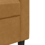 Ensemble de canapés 2 pcs avec coussins Marron Velours