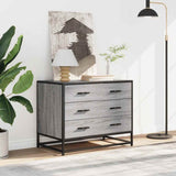 Commode sonoma gris 70x41x56 cm bois d'ingénierie