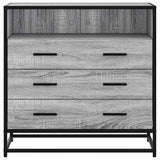 Commode sonoma gris 70x41x70 cm bois d'ingénierie