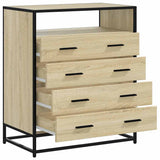 Commode chêne sonoma 70x41x83,5 cm bois d'ingénierie