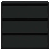 Commode d'angle noir 60x41x58 cm bois d'ingénierie
