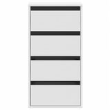 Commode d'angle blanc 40x41x76 cm bois d'ingénierie