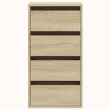 Commode d'angle chêne sonoma 40x41x76 cm bois d'ingénierie