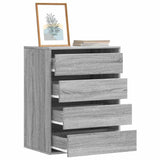 Commode d'angle sonoma gris 60x41x76 cm bois d'ingénierie