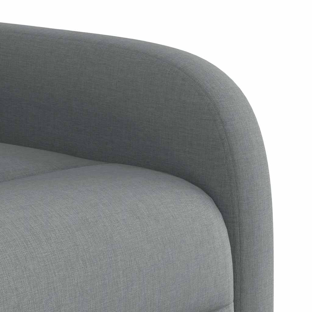 Fauteuil inclinable électrique Gris clair Tissu