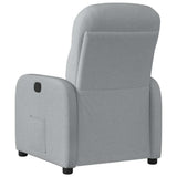 Fauteuil inclinable électrique Gris clair Tissu