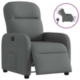 Fauteuil inclinable électrique Gris foncé Tissu