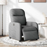 Fauteuil inclinable électrique Gris foncé Tissu