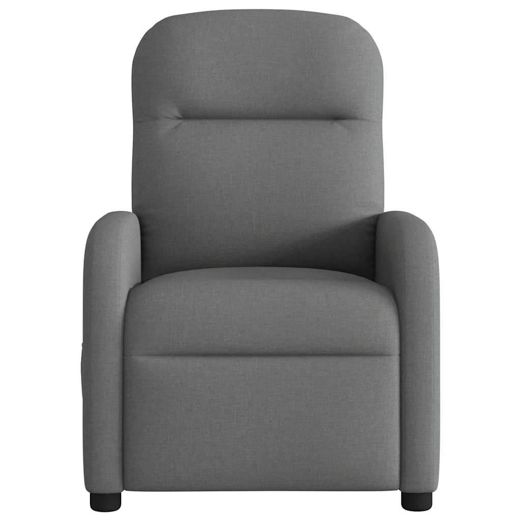 Fauteuil inclinable électrique Gris foncé Tissu