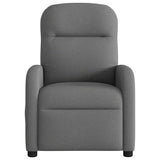 Fauteuil inclinable électrique Gris foncé Tissu