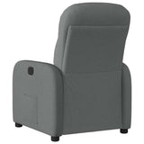 Fauteuil inclinable électrique Gris foncé Tissu