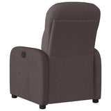 Fauteuil inclinable électrique Marron foncé Tissu