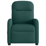 Fauteuil inclinable électrique Vert foncé Tissu