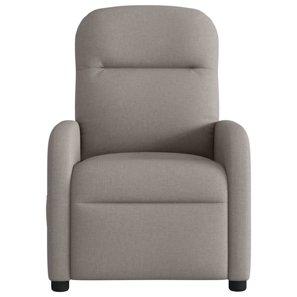 Fauteuil inclinable électrique Taupe Tissu