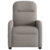 Fauteuil inclinable électrique Taupe Tissu