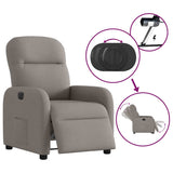 Fauteuil inclinable électrique Taupe Tissu