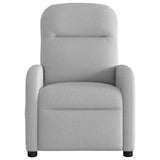 Fauteuil inclinable électrique gris nuage tissu