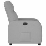 Fauteuil inclinable électrique gris nuage tissu