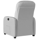 Fauteuil inclinable électrique gris nuage tissu