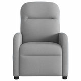 Fauteuil de massage inclinable électrique gris clair tissu