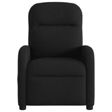 Fauteuil de massage inclinable électrique Noir Tissu