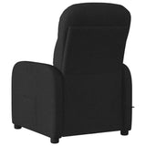 Fauteuil de massage inclinable électrique Noir Tissu