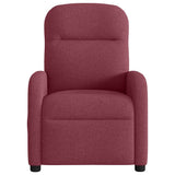 Fauteuil de massage inclinable électrique Rouge bordeaux Tissu