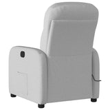 Fauteuil de massage inclinable électrique gris nuage tissu