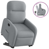 Fauteuil inclinable Gris clair Tissu