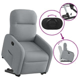 Fauteuil inclinable Gris clair Tissu