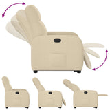Fauteuil inclinable Crème Tissu