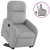 Fauteuil inclinable gris nuage tissu