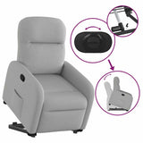 Fauteuil inclinable gris nuage tissu