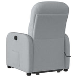 Fauteuil de massage inclinable Gris clair Tissu